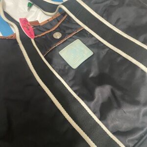 Black Tote Bag with White Straps coach